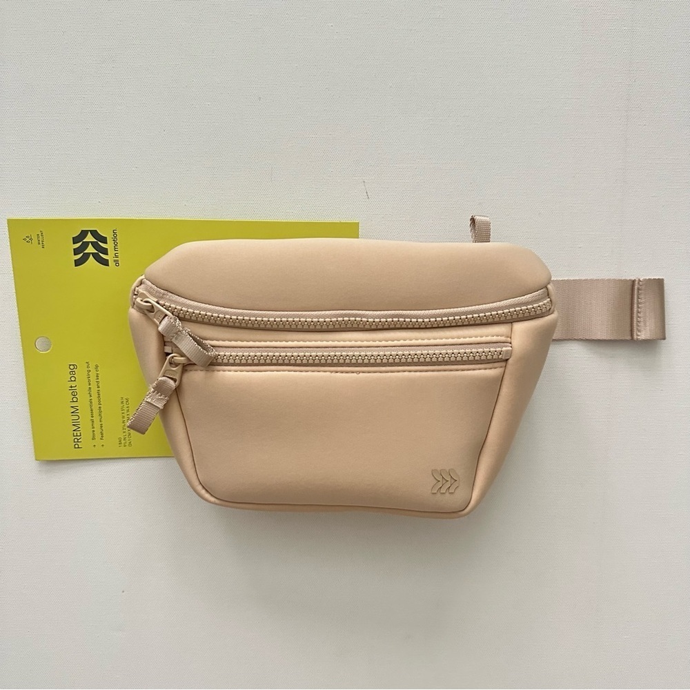 All in Motion Cream Belt Bag
